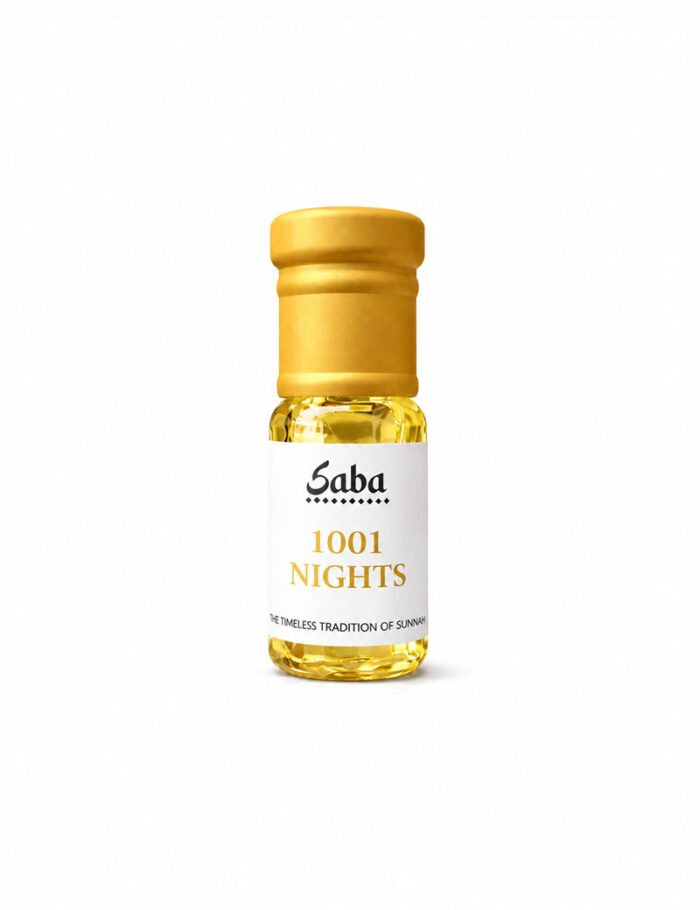 1001 Nights Attar concentrated alcohol-free roll-on bottle