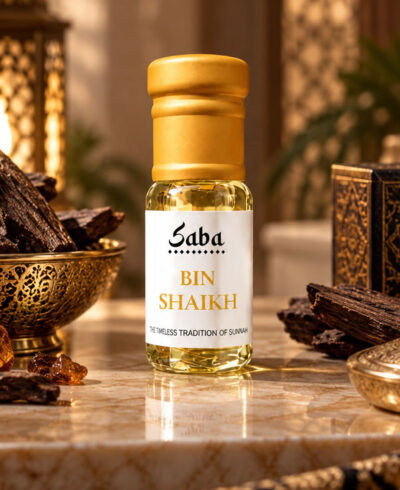 Bin Shaikh Attar concentrated alcohol-free roll-on bottle
