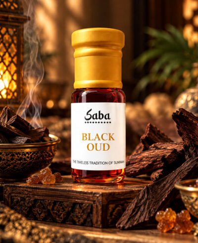 Black Oud Attar concentrated alcohol-free roll-on bottle