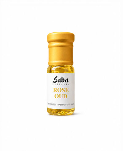 Rose Oud Attar concentrated alcohol-free roll-on bottle