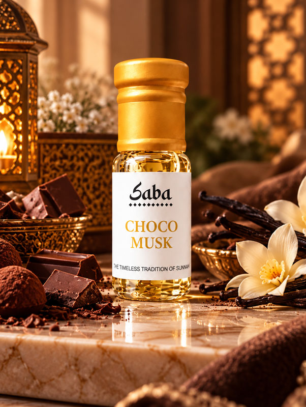 Choco Musk Attar Choco Musk Attar concentrated alcohol-free roll-on bottle